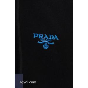 pradaプラダプラダアルファベット刺繍ロゴ入りキャップパーカー