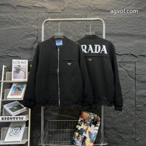 最高品質pradaプラダ・新作三角マークリベットファスナージャケット