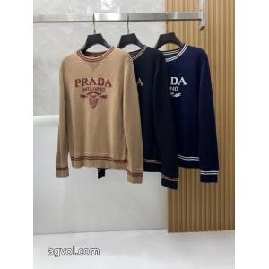 プラダプラダ新作高品質ウール混紡ニット