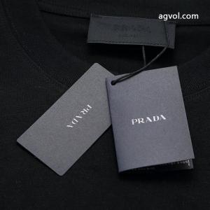 独占最高品質バージョンprada家ロゴ凹凸アルファベットラウンドネック半袖Tシャツ