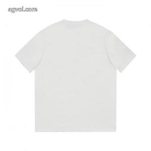 独占最高品質バージョンprada家ロゴ凹凸アルファベットラウンドネック半袖Tシャツ
