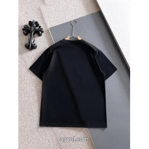 pradaクラシックVチップ+カスタム三角標工芸半袖Tシャツ男女同型