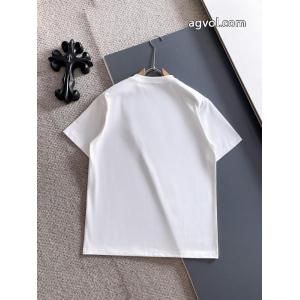 pradaクラシックVチップ+カスタム三角標工芸半袖Tシャツ男女同型