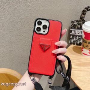 pradaIphoneケースカバーパスケース斜め掛け+セット