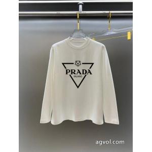 ブランド 通販 激安本日限定安い 大人で素敵 今だけセール長袖TシャツPRADA