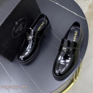     ビジネスシューズ偽 ブランド 購入大人可愛い 流行 オシャレ度アップPRADA..