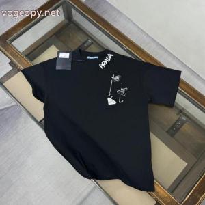 大幅値下げ 新作入荷格安 人気確定 コピー ブランド 通販 安心半袖TシャツPRADA