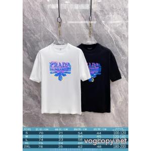 ブランド 通販 激安半袖TシャツPRADA手元に在庫あり 大人の余裕が漂う 大特価