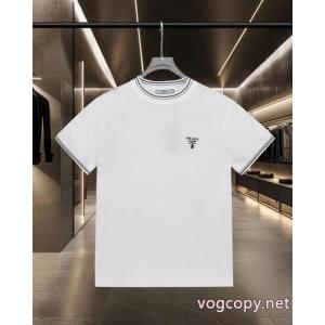 偽 ブランド 販売PRADA2026流行り 定番 ファッション 大好評シリーズ半袖Tシャツ