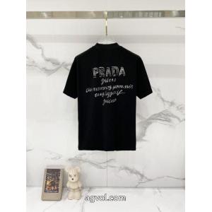 プラダ半袖Tシャツ激安 通販 専門店抜群な通気性 話題のブランド 今年人気定番