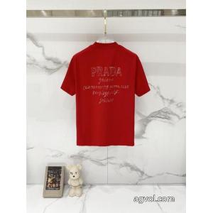 プラダ半袖Tシャツ激安 通販 専門店抜群な通気性 話題のブランド 今年人気定番