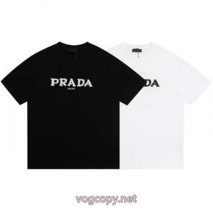 PRADA限定SALE 数量限定定番人気 大人の魅力ブランド 偽物 激安 通販半袖Tシャツ