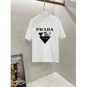 半袖Tシャツスーパー コピー 販売存在感が高い 新季度 着痩せ効果PRADA