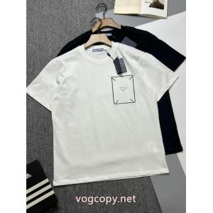 ブランド フェイク半袖TシャツPRADA確保済安い 新作入荷 男女兼用