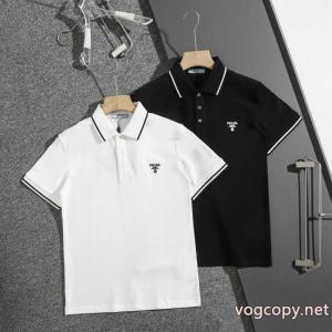 半袖poloTシャツコピー ブランドPRADA都会的感 特価高品質 コスパ最高のプライス