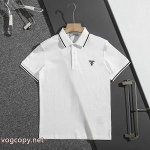 半袖poloTシャツコピー ブランドPRADA都会的感 特価高品質 コスパ最高のプライス