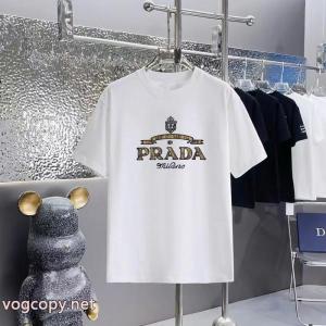 PRADA偽物 ブランド半袖Tシャツ夏季新作品 今年も人気！ 清潔感の高い新品
