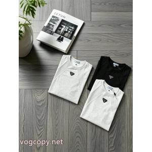数量限定在庫限り 人気販売中 セレブも愛用PRADA半袖Tシャツコピー 品 ブランド