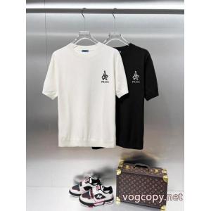 大好評アイテム 映え度MAX 超目玉新作PRADA半袖Tシャツブランドコピー