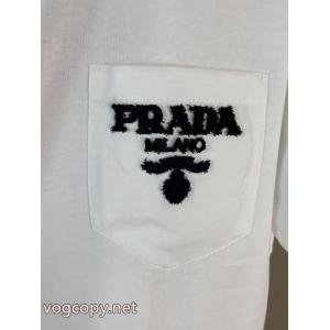 上品でファッション 注目新ブランド 品質保証得価半袖Tシャツ激安 通販 専門PRADA