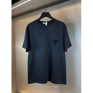 上品でファッション 注目新ブランド 品質保証得価半袖Tシャツ激安 通販 専門PRADA