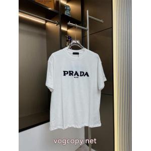 パーフェクト 今季トレンド 防热性に優れた半袖TシャツPRADAブランド コピー 専門店