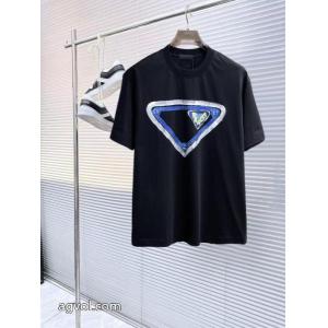 赤字覚悟の超破格 新作多色!! 精巧な逸品半袖Tシャツブランド 偽物 激安 通販PRADA