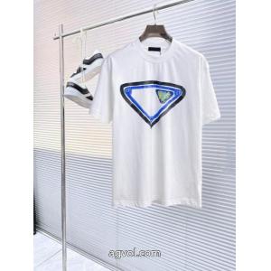 赤字覚悟の超破格 新作多色!! 精巧な逸品半袖Tシャツブランド 偽物 激安 通販PRADA
