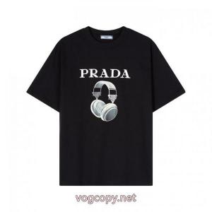 関税なしすぐ届く 大胆なチェックの人気トレンド 2026入荷度が高いブランド 通販 激安PRADA半袖Tシャツ
