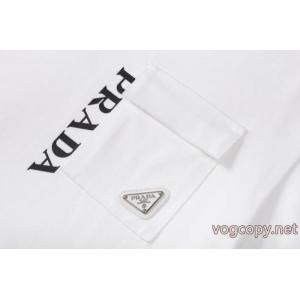 PRADAゴージャス感あふれる 韓国高級服 存在感が高い半袖Tシャツブランド フェイク