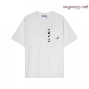 PRADAゴージャス感あふれる 韓国高級服 存在感が高い半袖Tシャツブランド フェイク