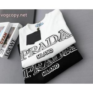 PRADAトレンド感溢れた 毎年定番 安心の激安通販ブランド コピー 販売半袖Tシャツ