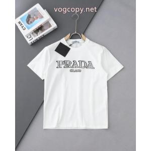PRADAトレンド感溢れた 毎年定番 安心の激安通販ブランド コピー 販売半袖Tシャツ
