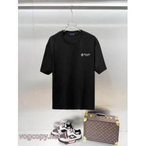 PRADA話題の新作到着 独創的なデザイン 韓国ファッションブランド コピー 激安半袖Tシャツ