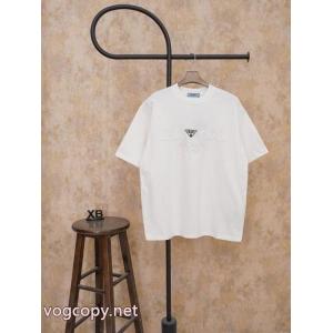 偽 ブランドPRADA半袖Tシャツ人気沸騰なアイテム 人気商品登場！ 海外大人気