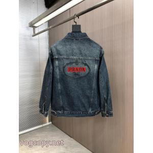 デニムコートブランド 品 コピーPRADA定番のストリートスタイル 少数入荷 早期完売