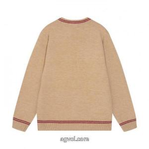 PRADAプラダ定番三角ロゴアルファベットクルーネックウールニットセーター