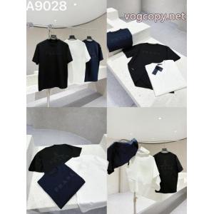 PRADAプラダ2026 ss新作刺繍工芸ロゴアルファベット半袖Tシャツ