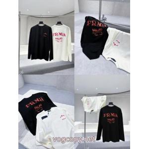 PRADA/プラダ2026秋冬新作丸首長袖Tシャツ