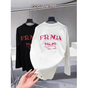 PRADA/プラダ2026秋冬新作丸首長袖Tシャツ