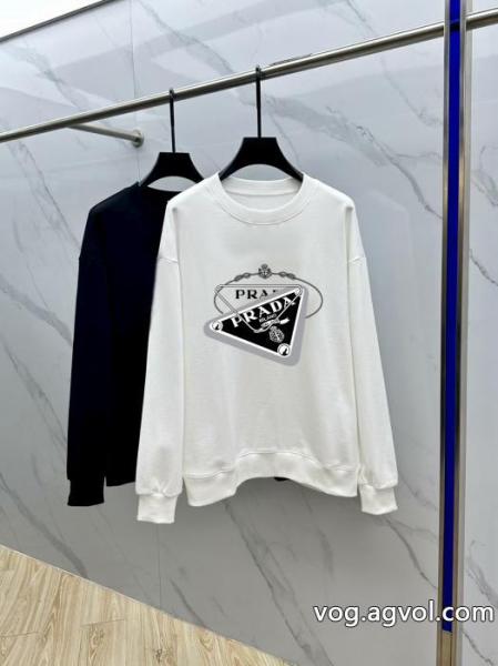 プラダプラダprada2025秋冬ファッションカジュアル長袖Tシャツパーカー 0