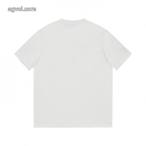独占最高品質バージョンprada家ロゴ凹凸アルファベットラウンドネック半袖Tシャツ 2