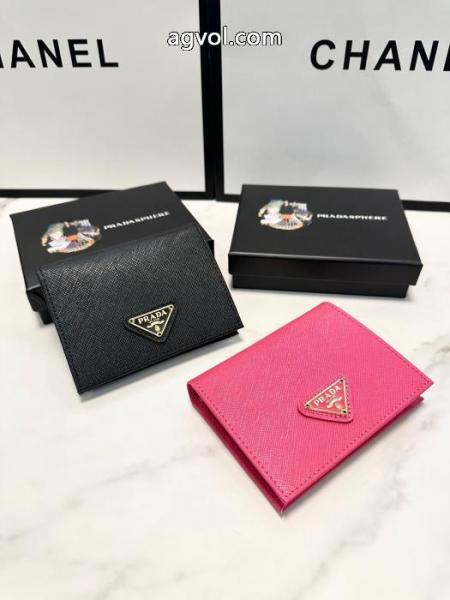 prada上質なクロス柄牛革のおしゃれ財布 6 