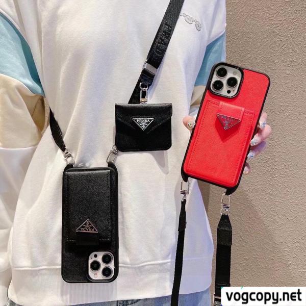 pradaIphoneケースカバーパスケース斜め掛け+セット 0 