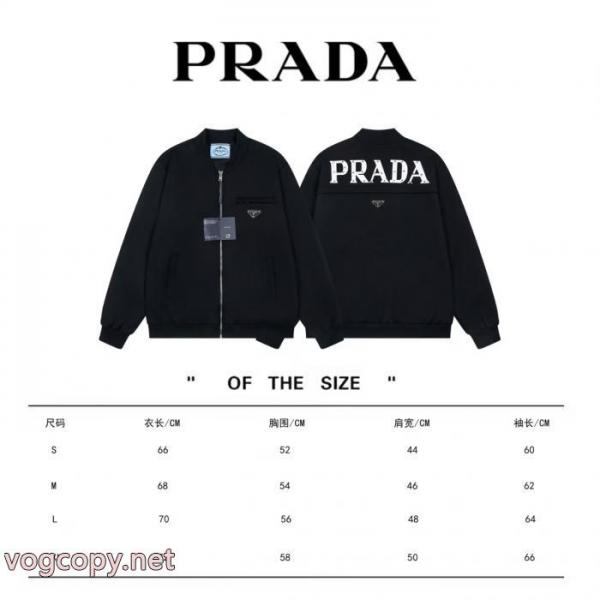 Prada新型三角標識リベットファスナーコート男女同型 5