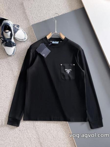 長袖Tシャツプラダブランド コピー 販売 店今流行 稀少*新品 2025限定新作 0 