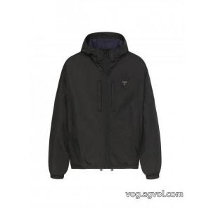 Prada25SSリバーシブルマルチカラーナイロンロゴジャケット