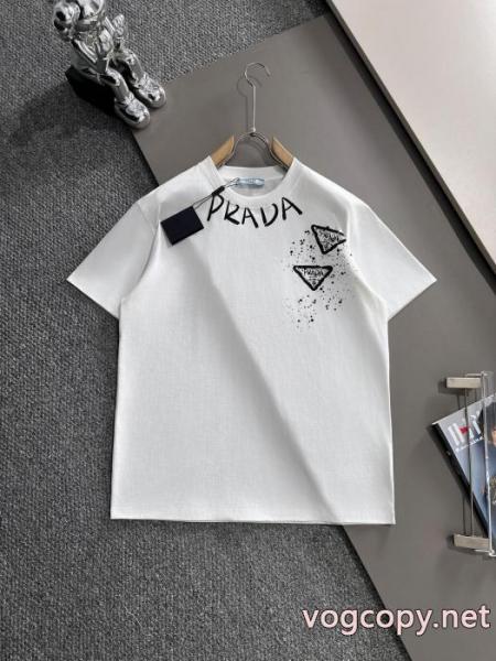 ブランド コピー 着払いPRADA洗練された雰囲気 男女共用 個性的なスタイリングTシャツ 5 