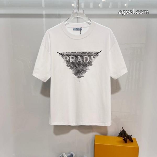 最前線2026 大人気 完売前に 最終セールPRADAブランド 品 激安 通販半袖Tシャツ 4