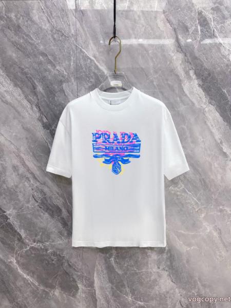 ブランド 通販 激安半袖TシャツPRADA手元に在庫あり 大人の余裕が漂う 大特価 0 
